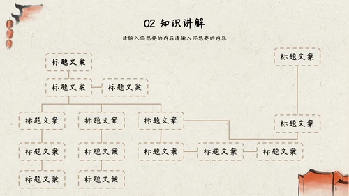橙色柿子水墨教育PPT模板