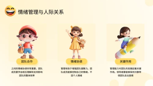 黄色3D风情绪管理与健康教育PPT