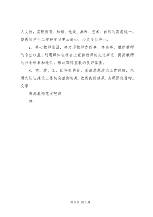 渤海小学XX年两支队伍建设工作计划 (2).docx