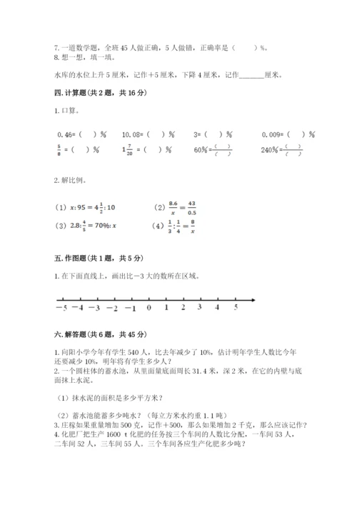 冀教版小升初数学模拟试卷附参考答案（预热题）.docx