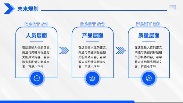 年终总结大气蓝色商务通用PPT模板