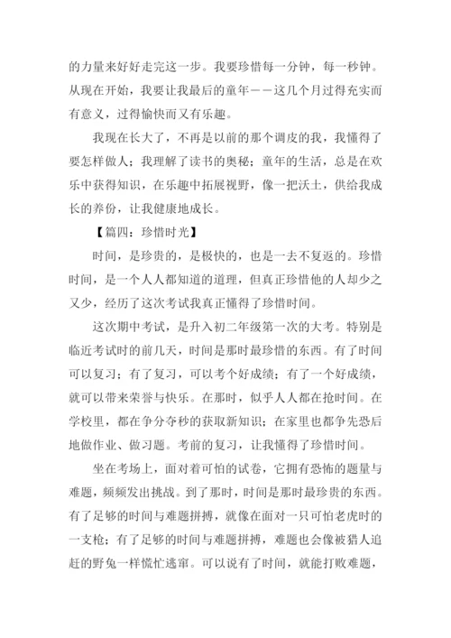 珍惜时光的作文.docx