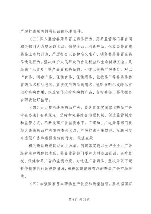 药品安全专项整治工作实施方案.docx