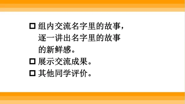 【同步课件】部编版语文三年级上册口语交际 ：名字里的故事   课件（1课时）