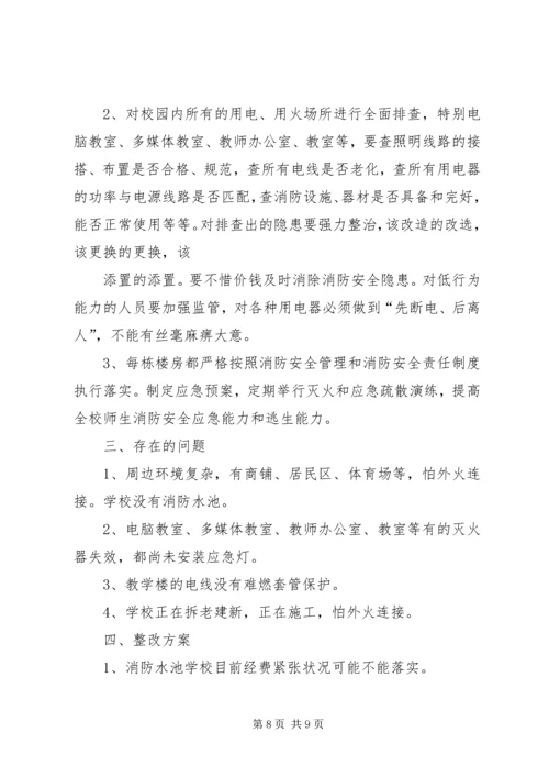 园林局消防安全排查整治情况汇报.docx