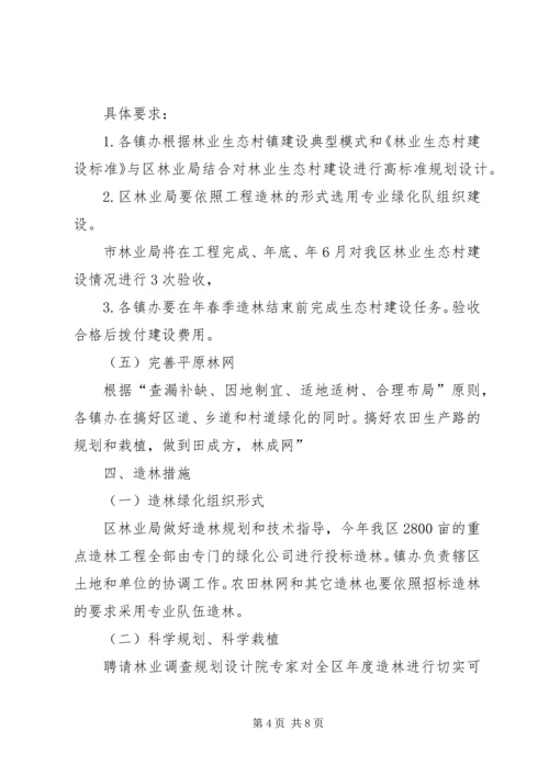 造林绿化分工管理方案.docx