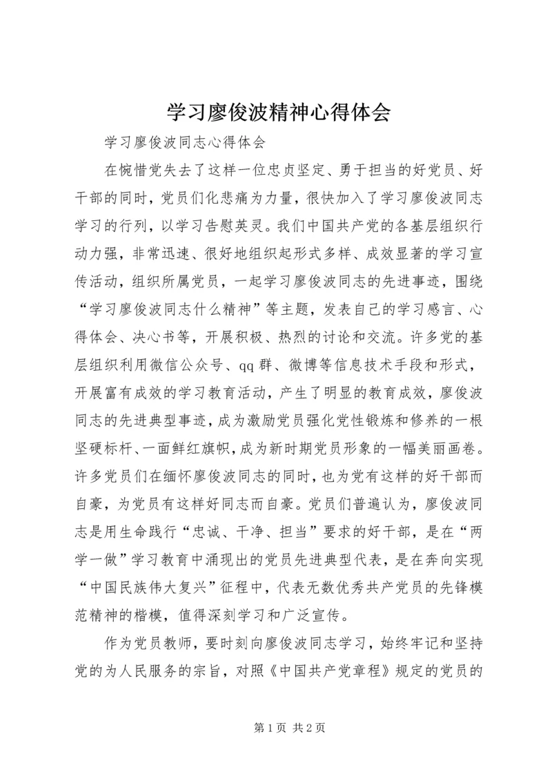 学习廖俊波精神心得体会 (6).docx