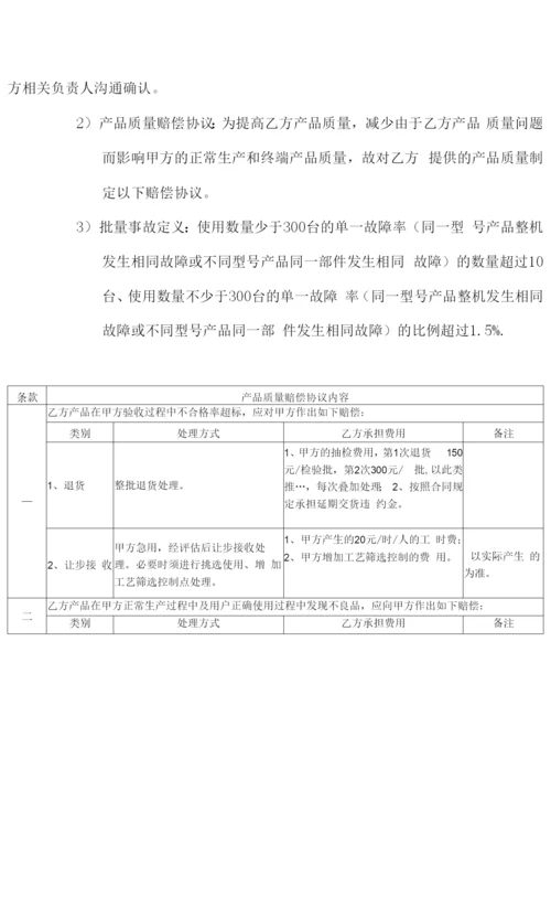 合同补充协议(供应商质量协议).docx