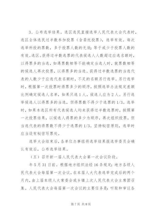 两级人大换届选举实施方案.docx