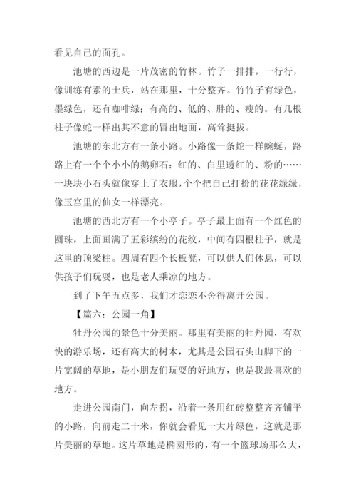 公园一角作文600字.docx