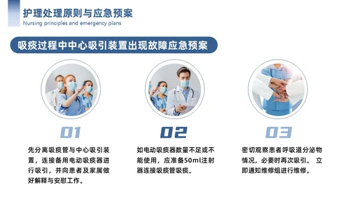 蓝色简约商务护理应急预案商务通用PPT模板应急培训