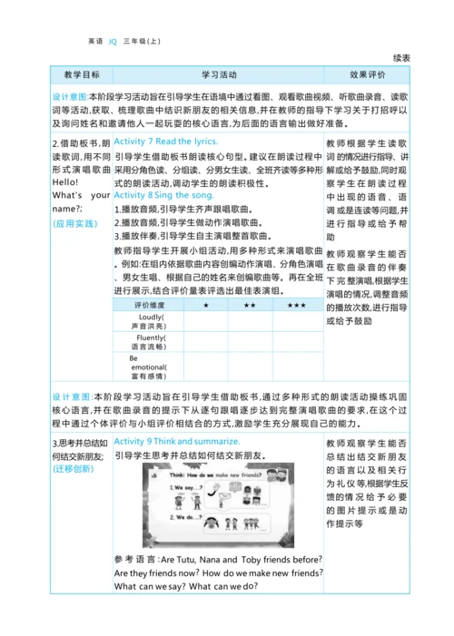 Unit 1 Hello, hello单元整体教学设计 5课时