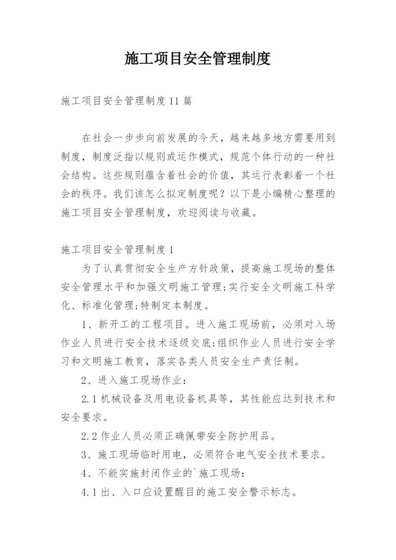 施工项目安全管理制度.docx