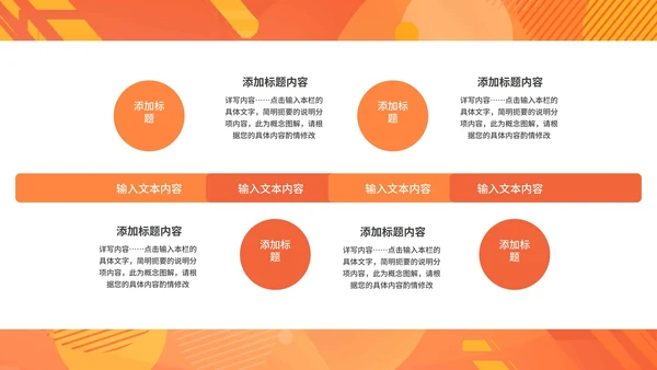 橘色水彩年终述职PPT模板