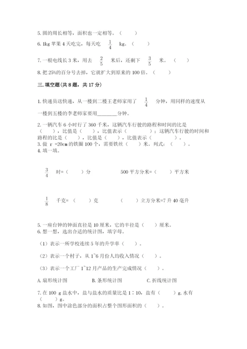 人教版六年级上册数学期末考试卷（各地真题）.docx