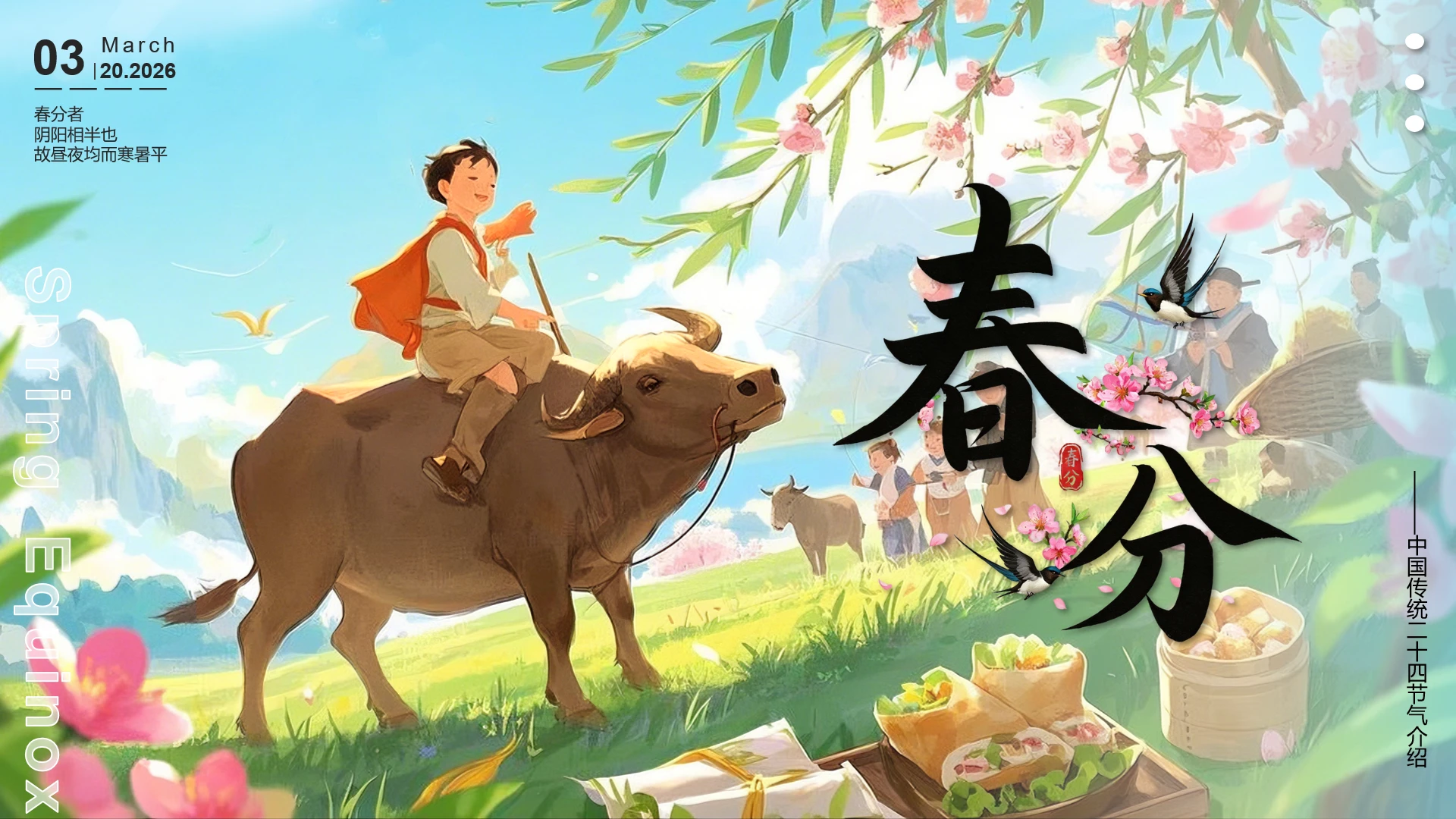 中国传统二十四节气介绍二十四节气春分节气介绍