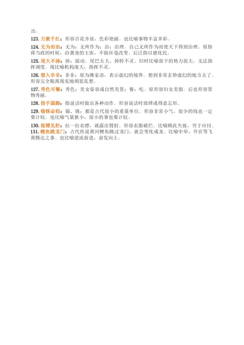 高考重点成语解释.docx