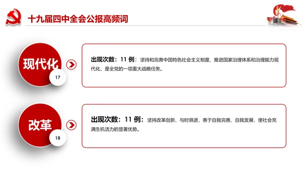 学习解读十九届四中全会会议公报精神PPT模板