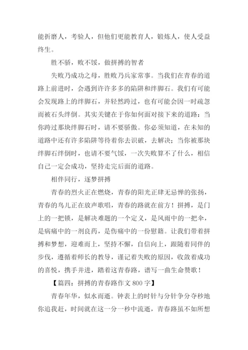 拼搏的青春路作文800字-1.docx