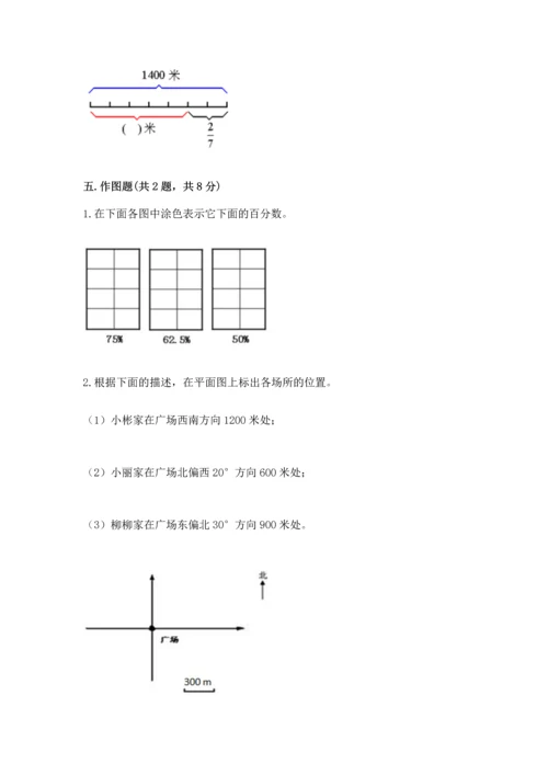 人教版六年级上册数学期末测试卷精品【b卷】.docx