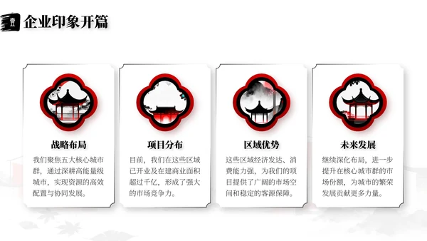 水墨色中国风企业介绍PPT模板