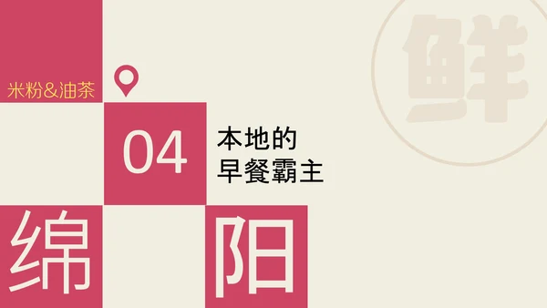 中国美食之绵阳早餐介绍PPT模板