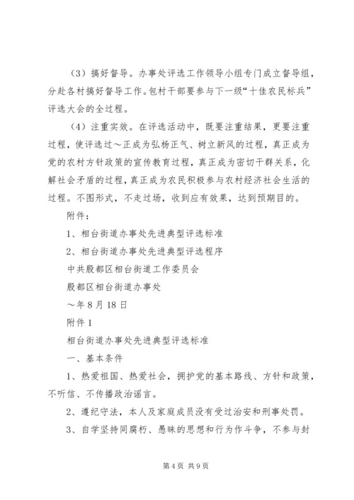 街道办事处评选十佳农民活动方案 (7).docx