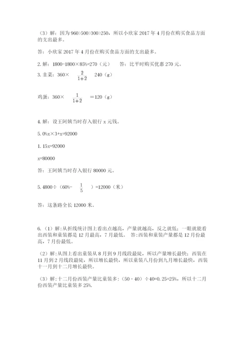 北师大版小学六年级下册数学期末检测试题【必刷】.docx
