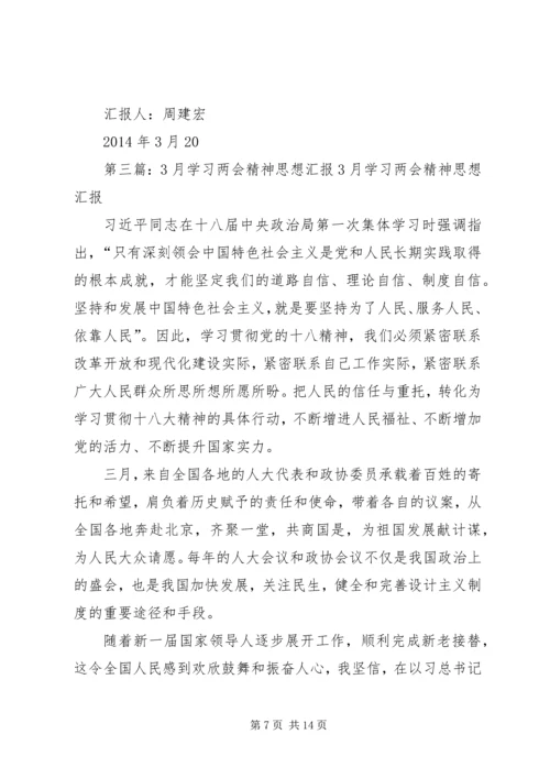 党员3月思想汇报：两会学习心得_1.docx