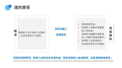 蓝色渐变简约圆形合同培训PPT课件员工培训