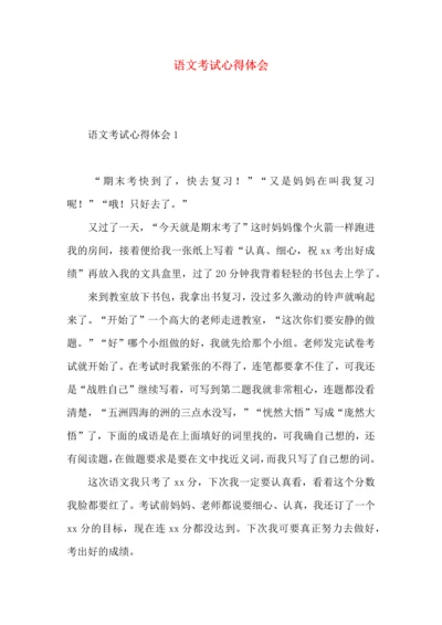 语文考试心得体会 (2).docx