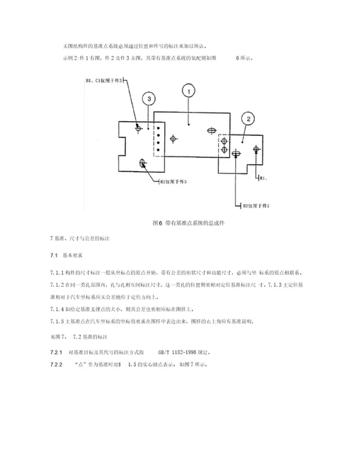 产品零部件基准点系统规范