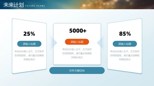 励志风攀登大气商务转正述职报告通用PPT模版