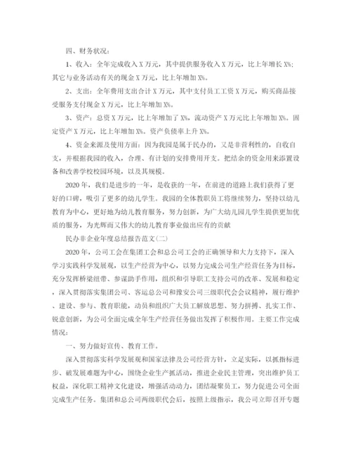 精编之民办非企业年度总结报告范文.docx