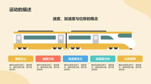 橙色插画风初中物理力学基础知识解析PPT模板