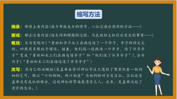 统编版语文五年级上册 第三单元习作： 缩写故事课件