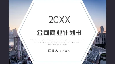 简约的公司商业决策计划书通用PPT模板