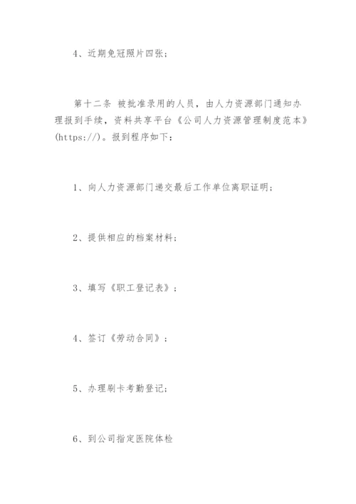 公司人力资源管理制度.docx