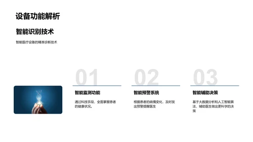 智能医疗设备展示报告PPT模板