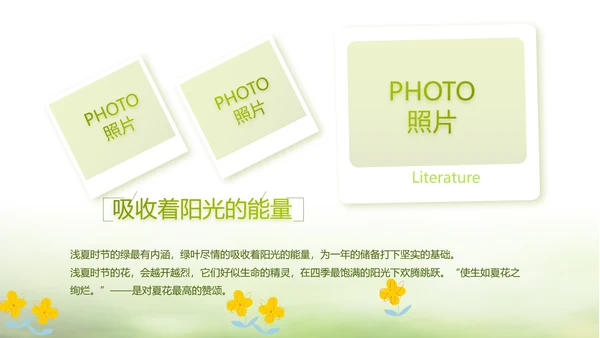 绿色文艺致青春毕业季大学毕业纪念册相册PPT