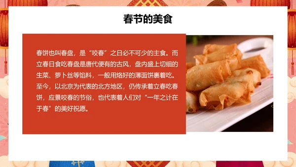 新年春节文化春节习俗介绍ppt模板