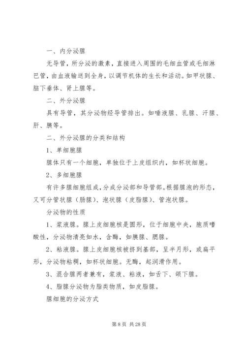 动物解剖与组织胚胎学讲稿.docx