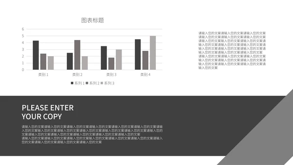 黑白色商务简约商业计划PPT模板