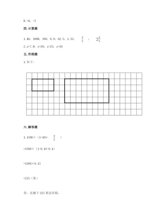 北师大版六年级下册数学 期末检测卷（精练）.docx