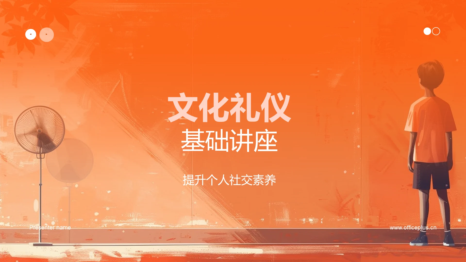 文化礼仪基础讲座PPT模板