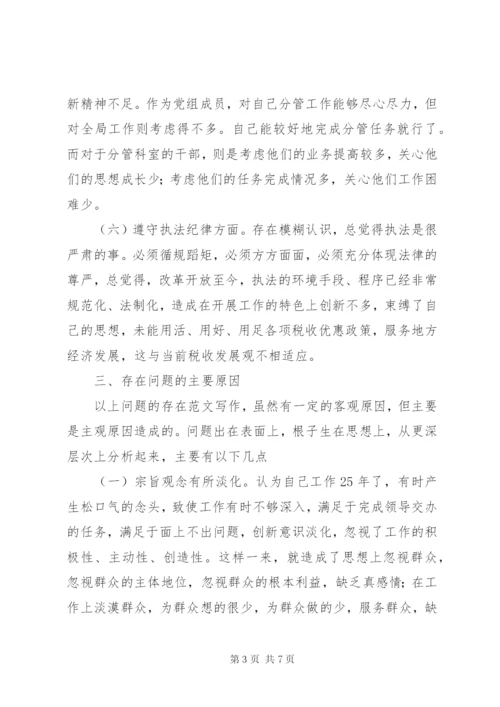 优秀范文：市国家税务局副局长党性分析材料.docx