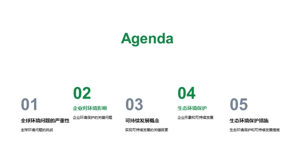 走向绿色未来