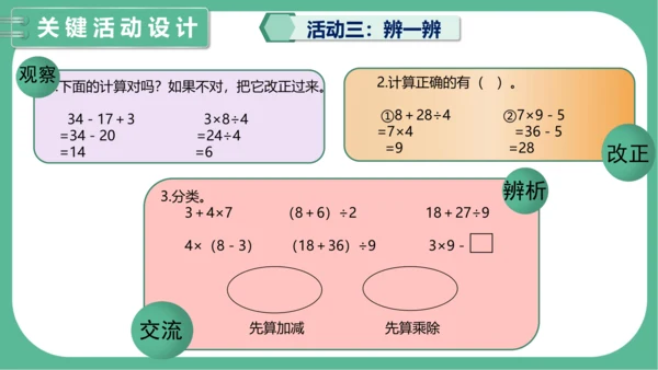 第五单元《混合运算》（课件）人教版二年级数学下册（共34张PPT）