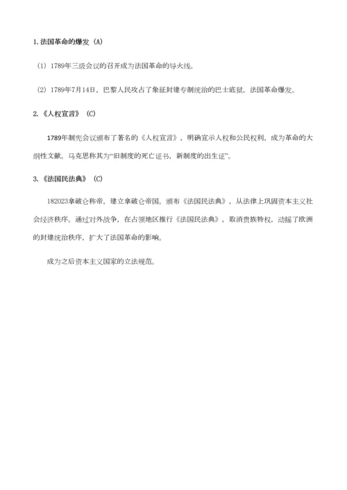 2023年上海高中历史第四分册知识点.docx