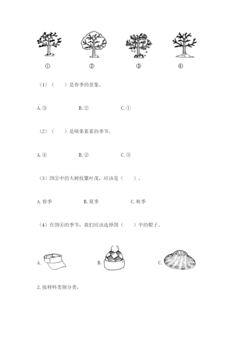 教科版科学二年级上册期末考试试卷【综合卷】.docx